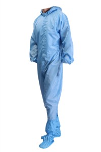 SKPC011  supplies dustless clothing, one-piece hooded clothing, anti-static clothing, anti-dust clothing set, isolation clothing, industrial protective clothing, protective clothing manufacturers, anti-epidemic prevention does not include shoes FDA Qualif front view